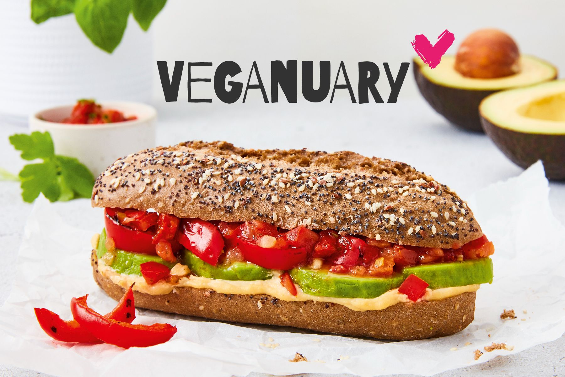Veganuary bei BackWerk - *NEU* Das vegane Rustico Avocado-Hummus